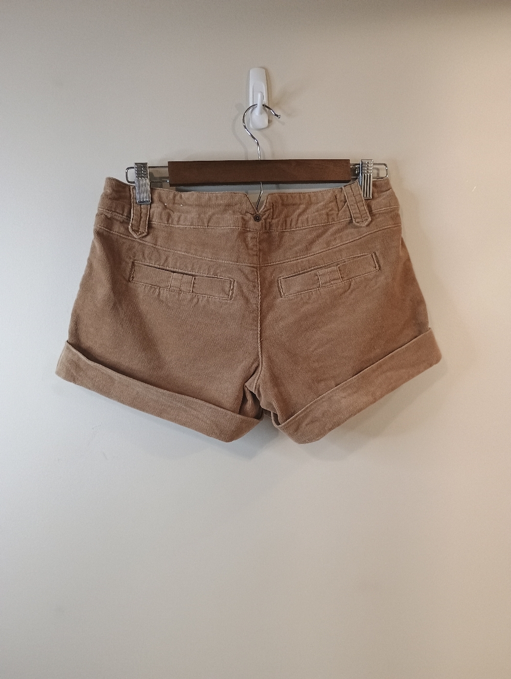 Zana Di Jeans Size 5 Corduroy Mini Shorts in Tan - Picture 4 of 8